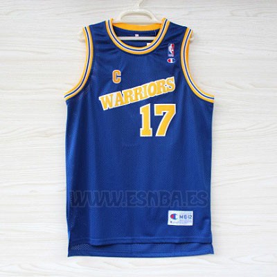 Camiseta Golden State Warriors Chris Mullin #17 Retro Azul